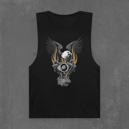 FLAMING SHOVELHEAD TANK