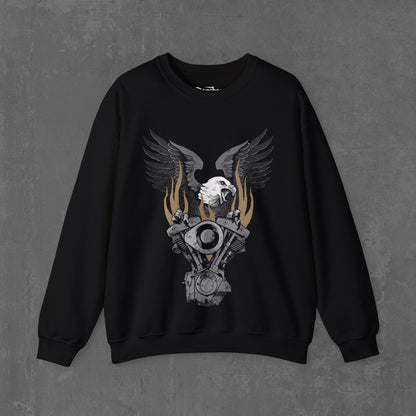 FLAMING SHOVELHEAD SWEATSHIRT