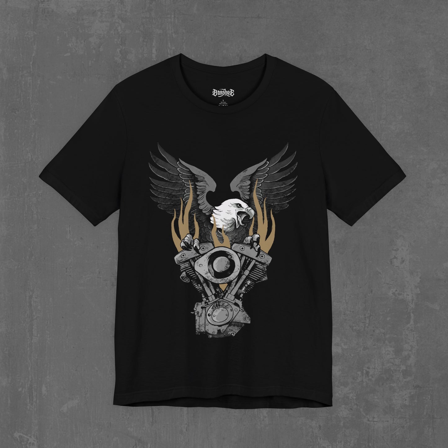 FLAMING SHOVELHEAD T-SHIRT