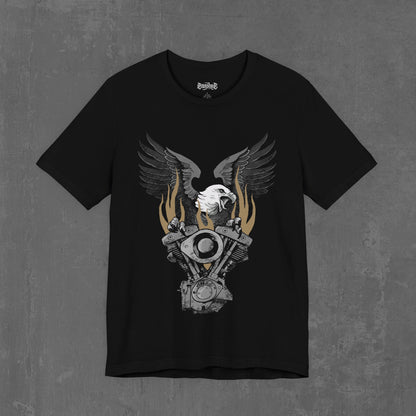 FLAMING SHOVELHEAD T-SHIRT