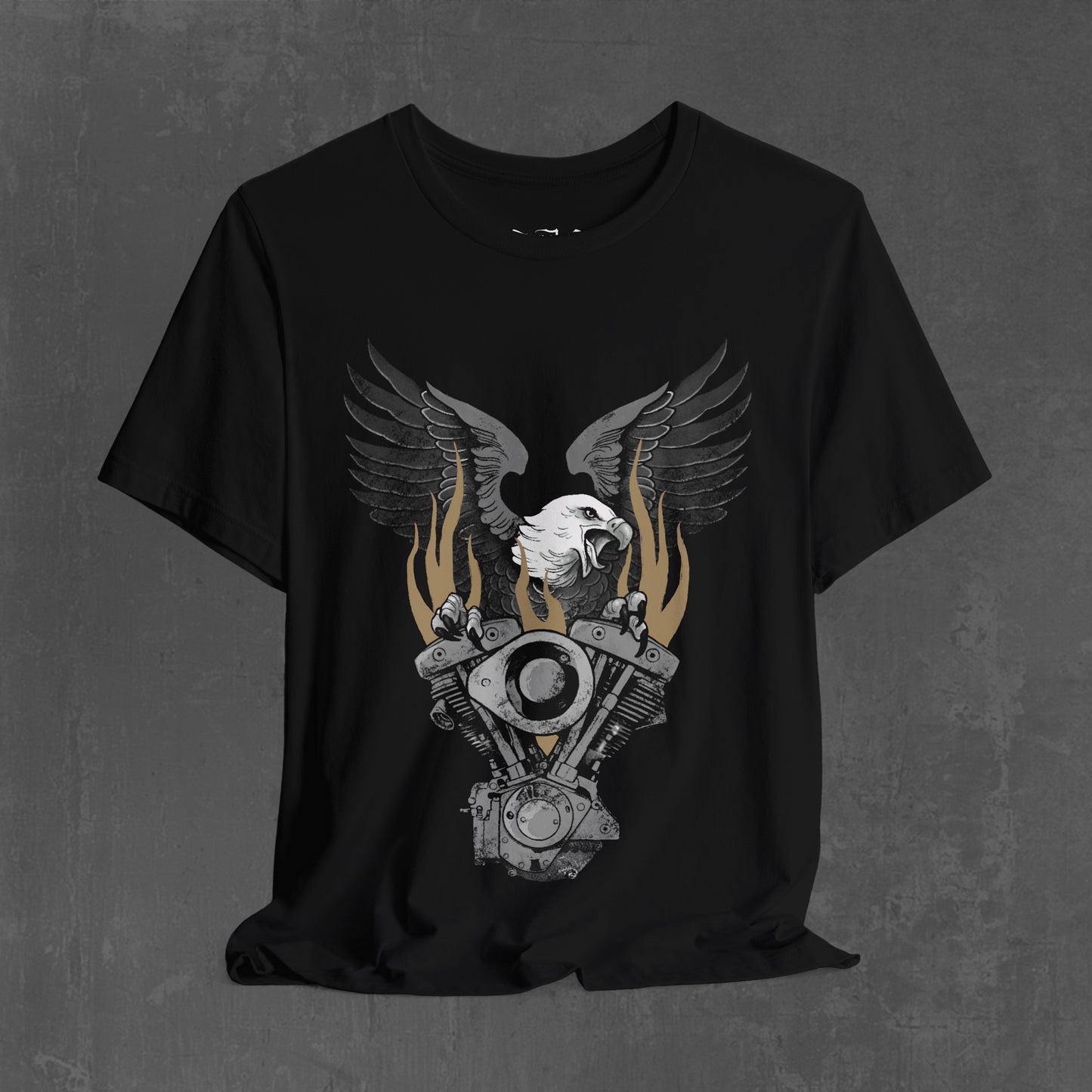 FLAMING SHOVELHEAD T-SHIRT