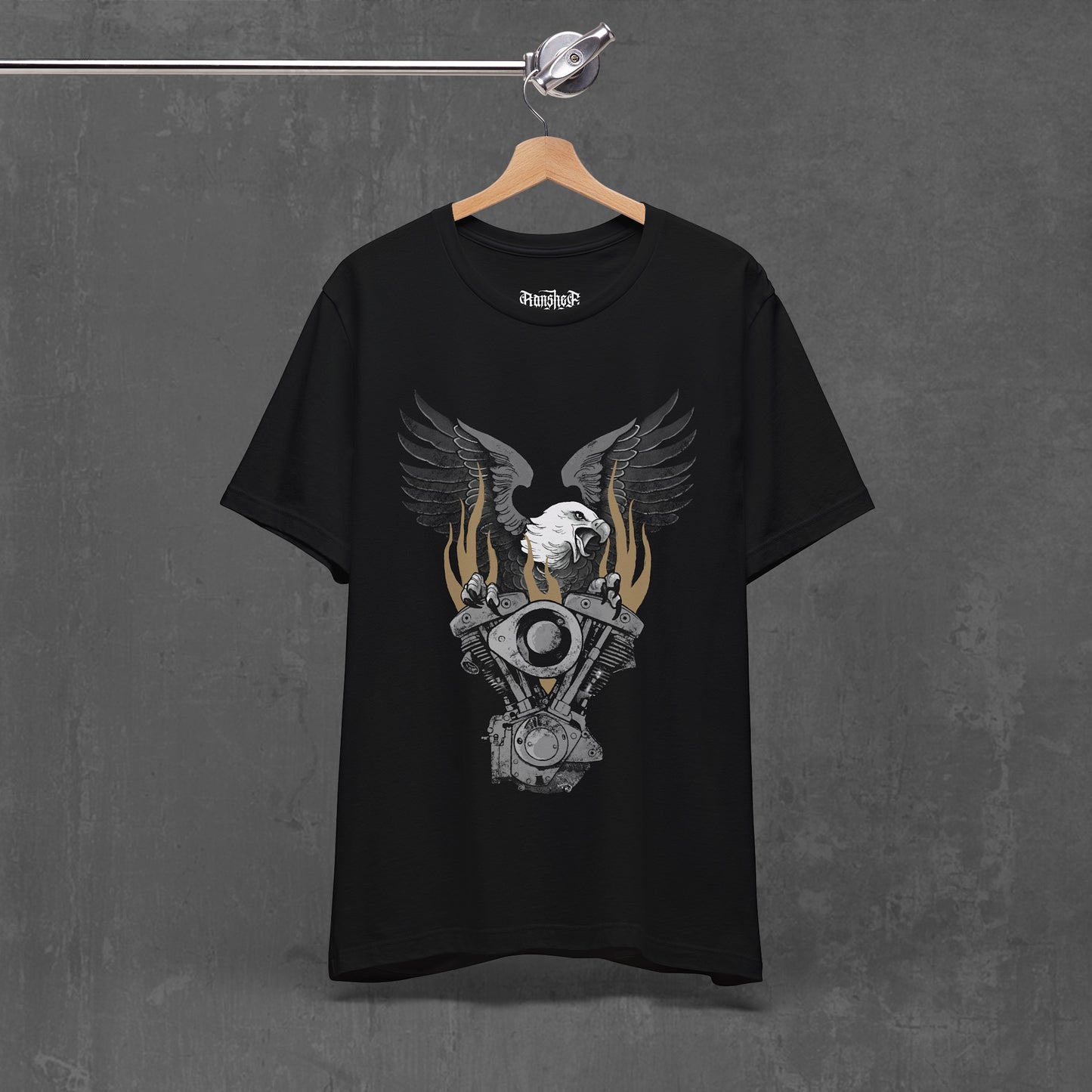 FLAMING SHOVELHEAD T-SHIRT