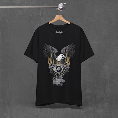 FLAMING SHOVELHEAD T-SHIRT