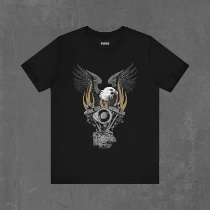 FLAMING SHOVELHEAD T-SHIRT