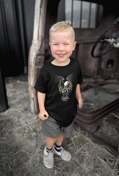 Flaming shovelhead Toddler T-shirt