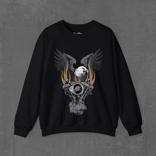 FLAMING SHOVELHEAD SWEATSHIRT