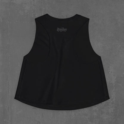 THE HORSEMAN CROP TANK grey