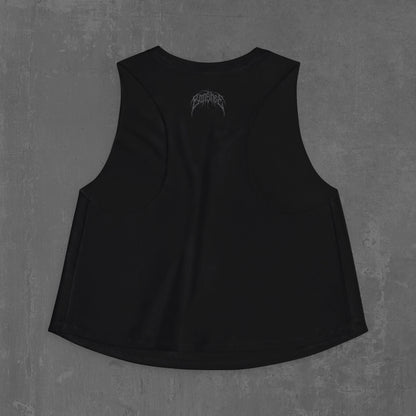 BLACK MAMBA CROP TANK