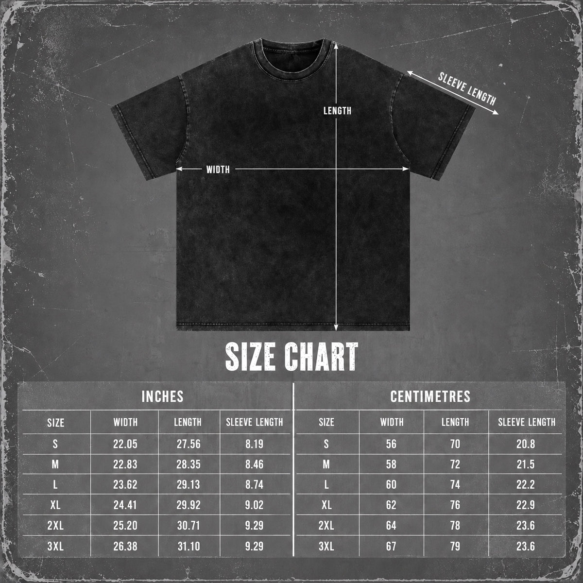 MOTOWIZARD Snow Washed Oversized Cotton T-Shirt