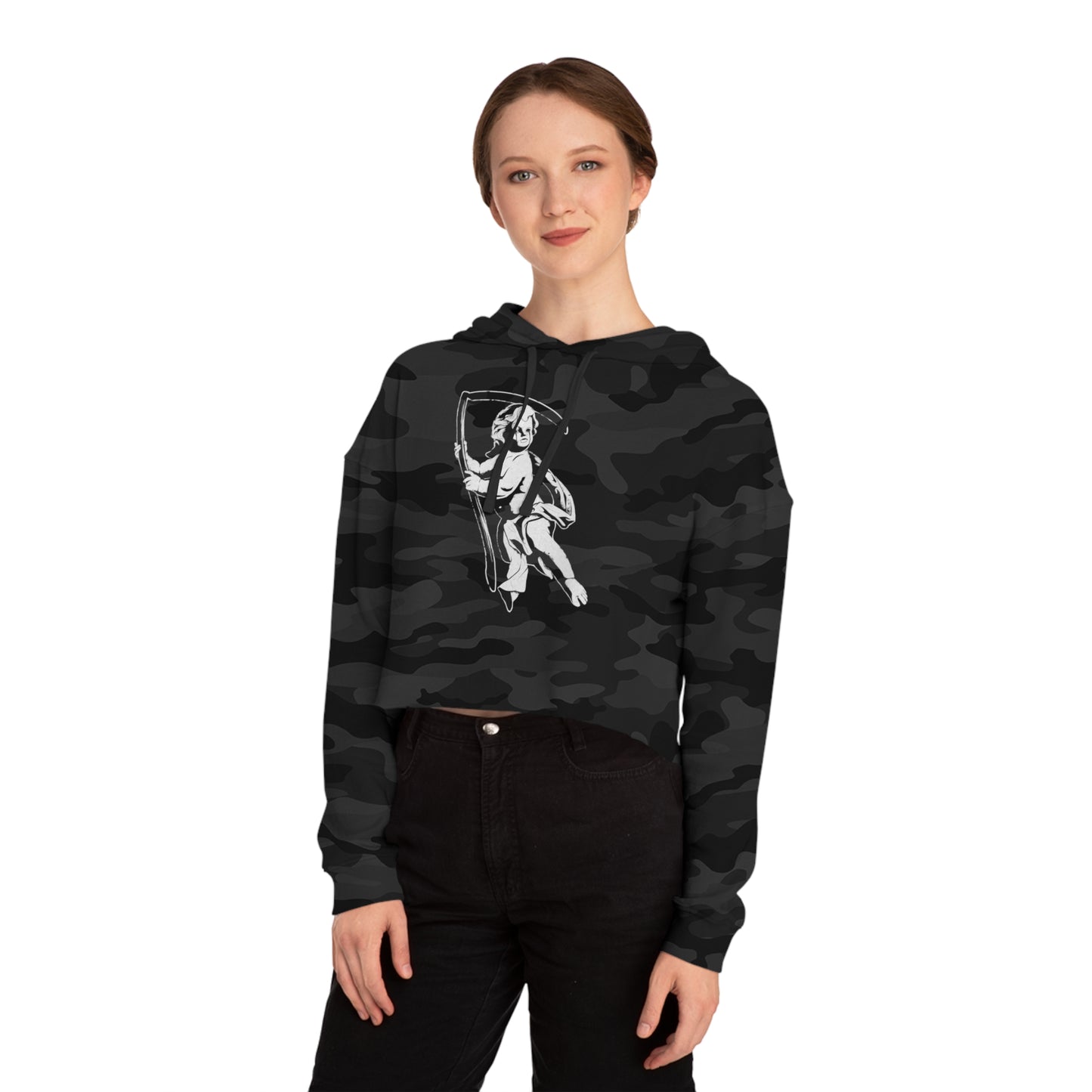 Azrael Camo Cropped hoodie