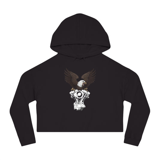 Shovelhead Eagle Cropped Hoodie