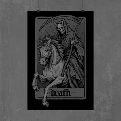 THE HORSEMAN POSTER grey