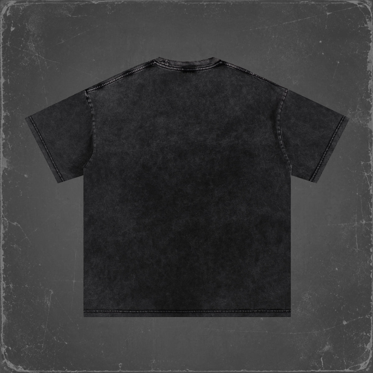MOTOWIZARD Snow Washed Oversized Cotton T-Shirt