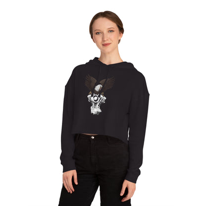 Shovelhead Eagle Cropped Hoodie