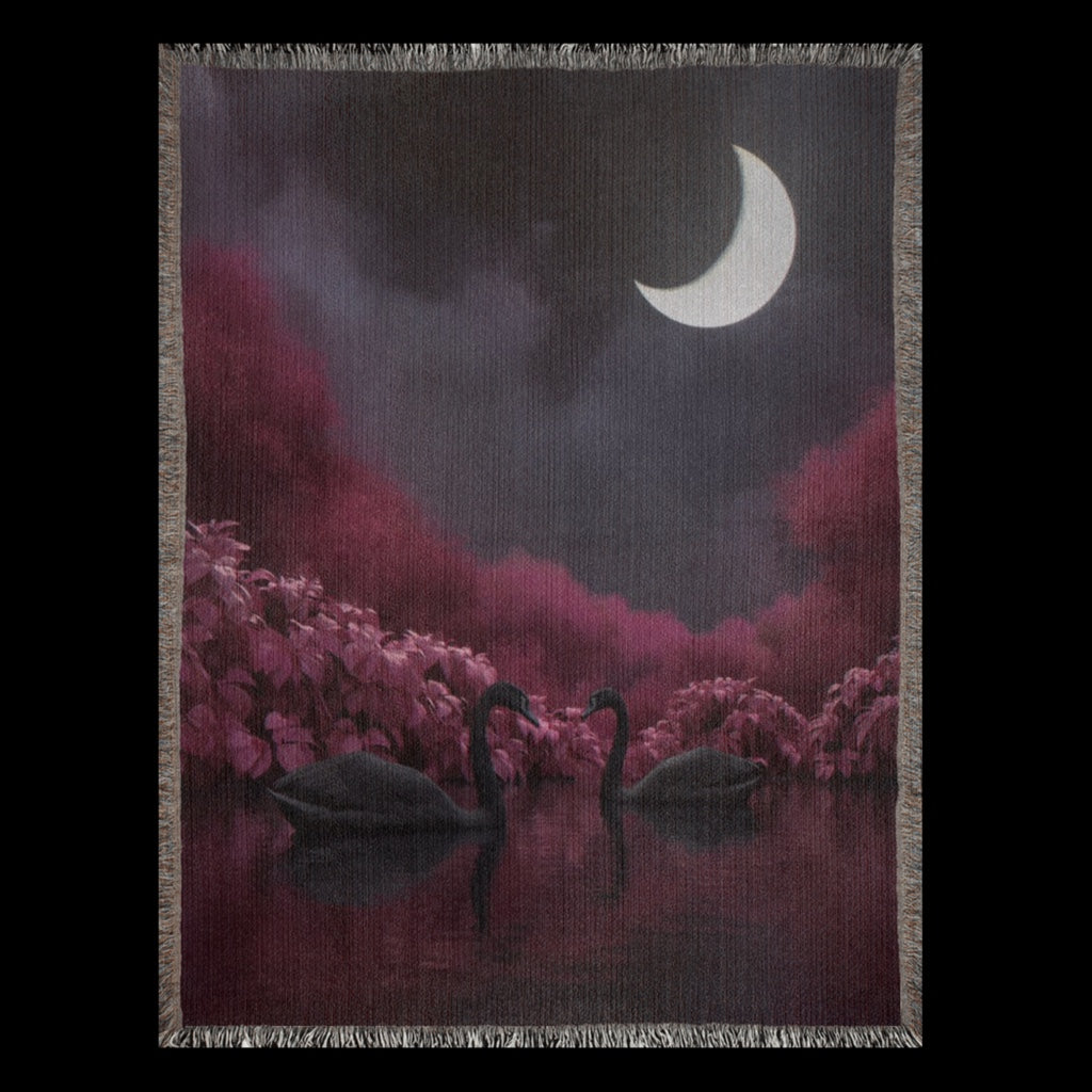 Black swan Woven Blanket