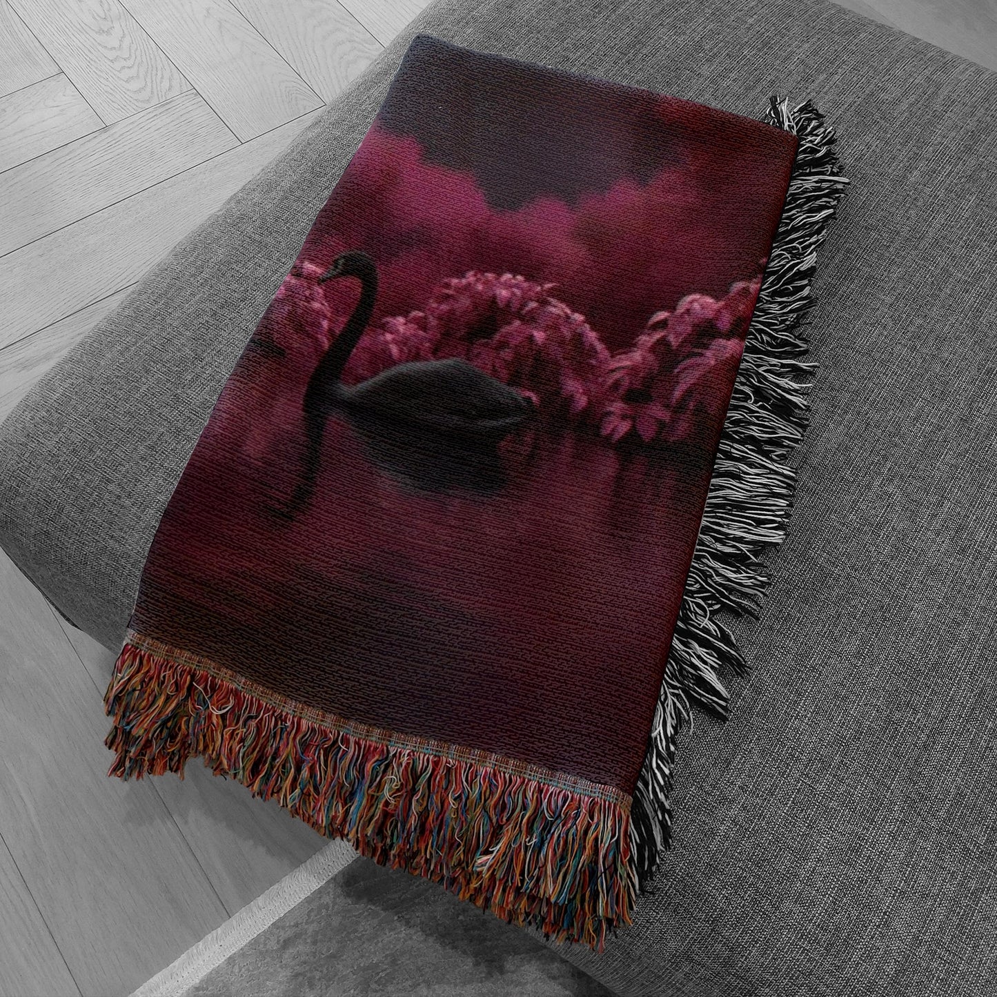 Black swan Woven Blanket