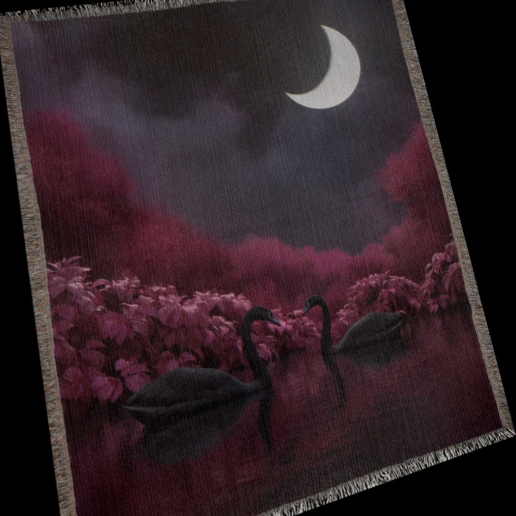 Black swan Woven Blanket
