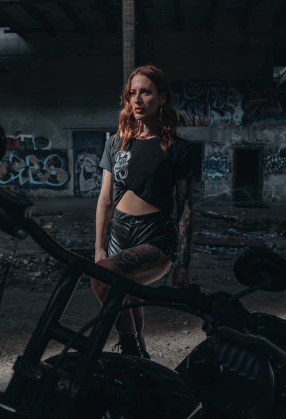 DEATH TAROT CROP TOP