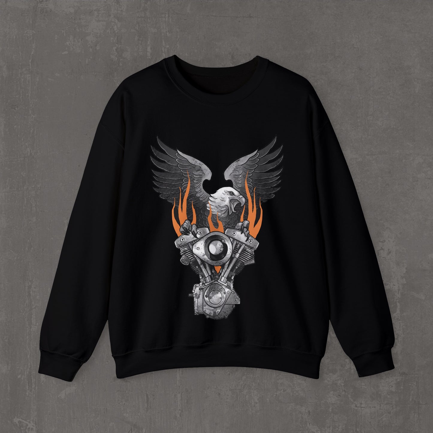 Flaming shovelhead sweatshirt
