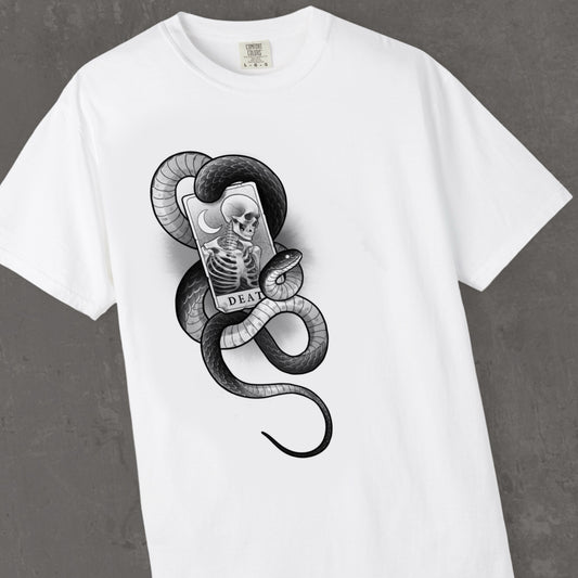 Death tarot white tshirt