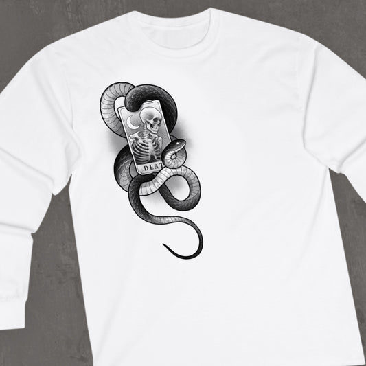 Death tarot long sleeve tee