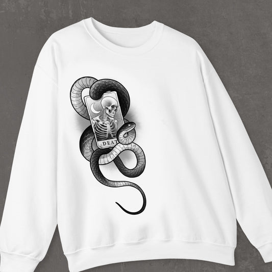 Death tarot white Sweatshirt