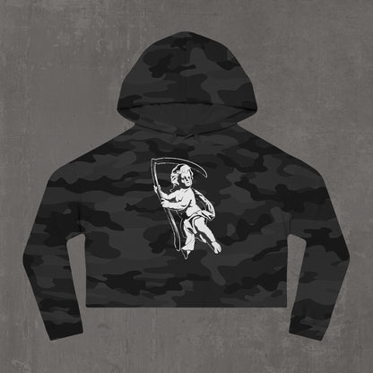 Azrael Camo Cropped Hoodie