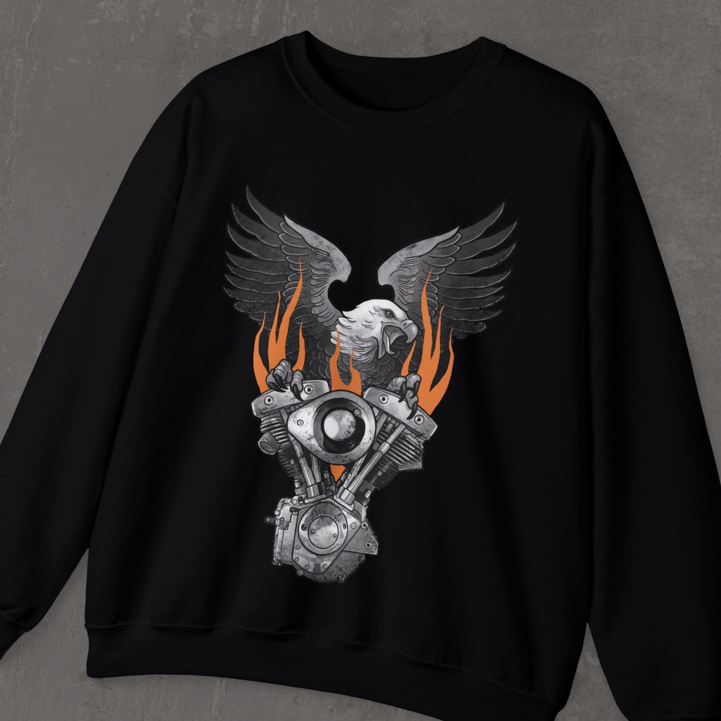 Flaming shovelhead sweatshirt