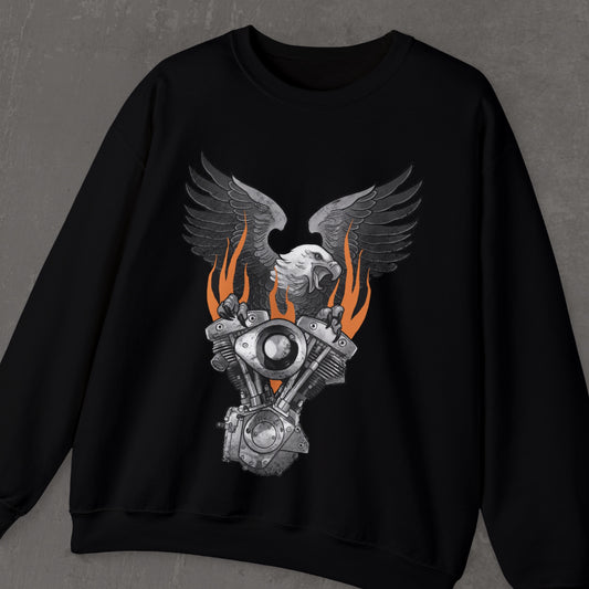 Flaming shovelhead sweatshirt
