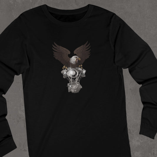 Shovelhead eagle long sleeve tee