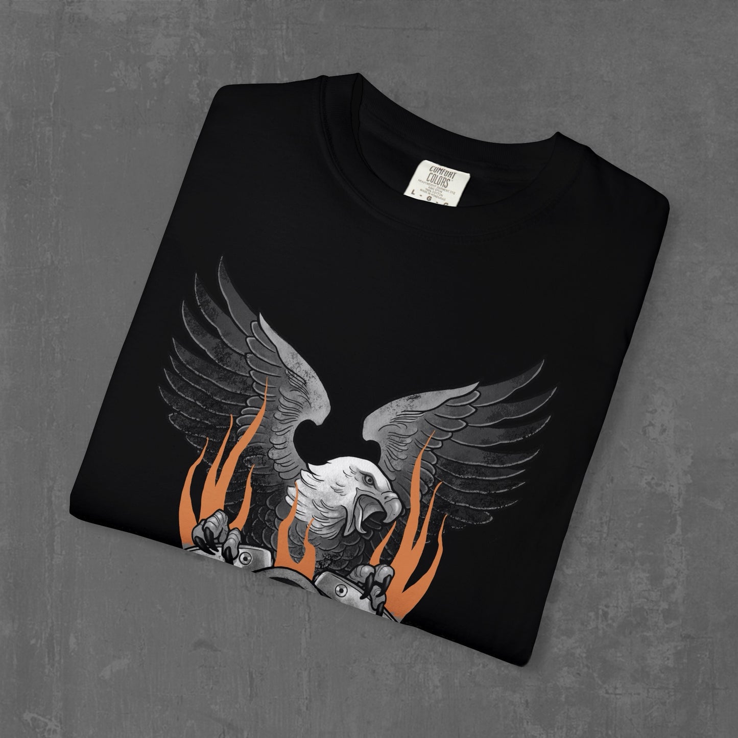 FLAMING SHOVELHEAD T-SHIRT