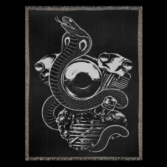 Knucklehead cobra Woven Blanket