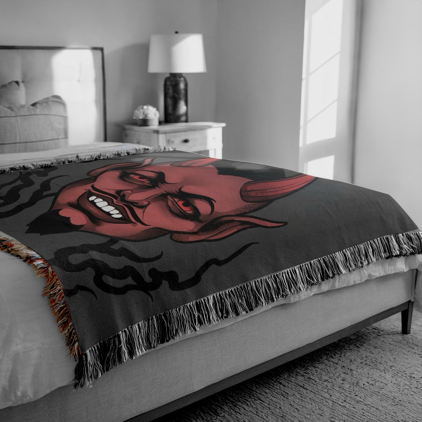Red devil Woven Blanket