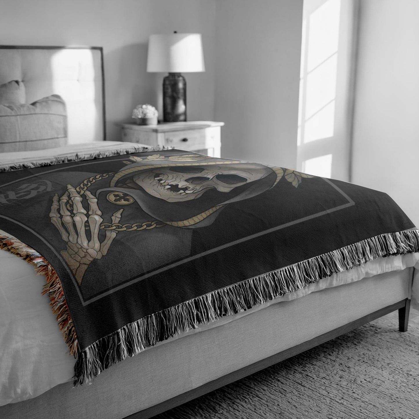 Stay golden Woven Blanket