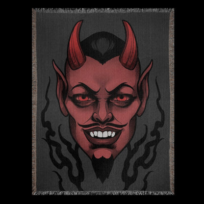 Red devil Woven Blanket